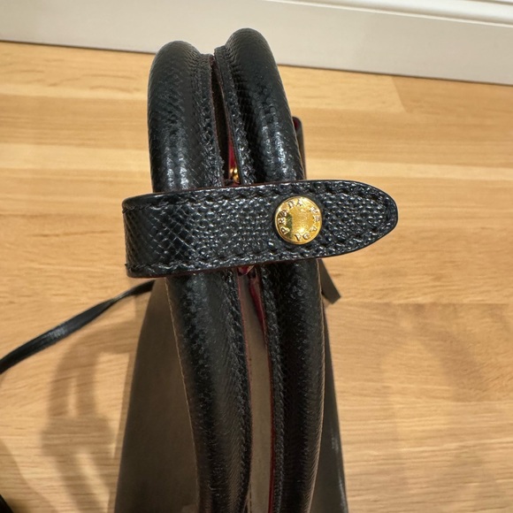 PRADA Saffiano Cuir Small Leather Prada Bag, Black/Red, used condition - Picture 11 of 16